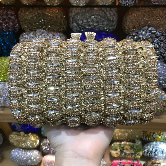 

Новая дамская сумочка с кристаллами, Роскошная вечерняя сумочка, клатч, сумочка, новый стиль, драгоценный камень, чехол, мини сумка, Роскошна...