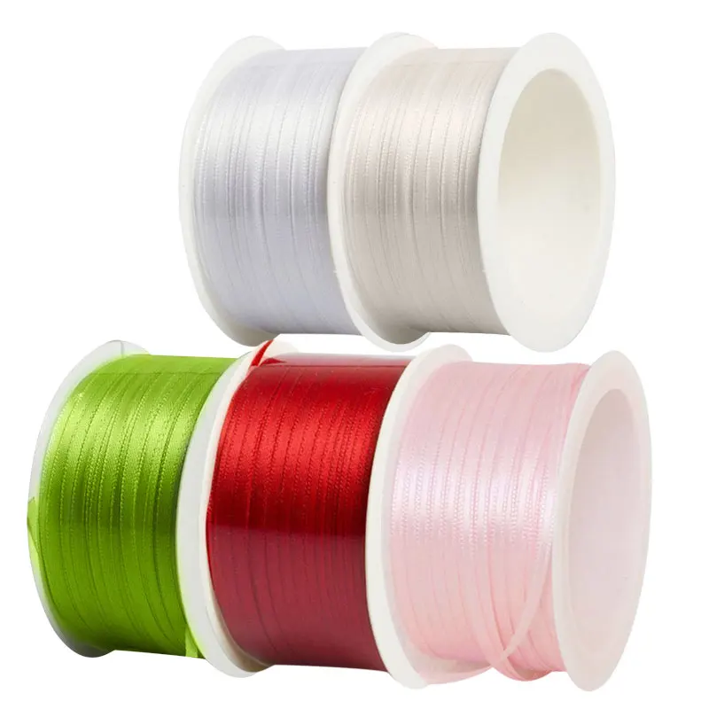 

Двусторонняя атласная лента для вечерние Свадебные украшения подарочная упаковка для украшения