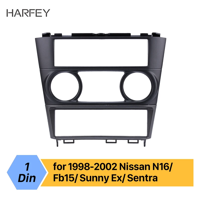 Рамка для приборной панели автомобиля Harfey 1DIN Nissan N16/ Fb15/ Sunny Ex/ Sentra 1998 1999 2000 2001 2002 |