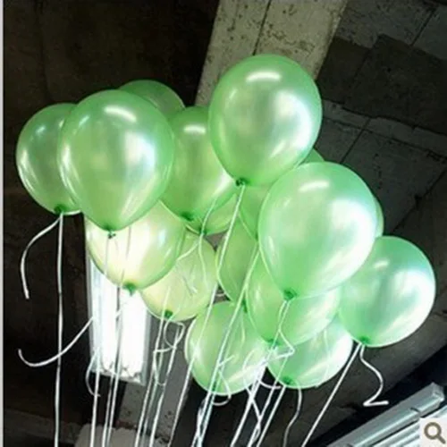 Light Green 10 дюймов 10 шт./пакет жемчужные латексные воздушные шары 21 Цвета надувные свадебные украшения воздушный шар с надписью "Happy Birthday" Вечерние материалы воздушных шаров - Цвет: Light Green