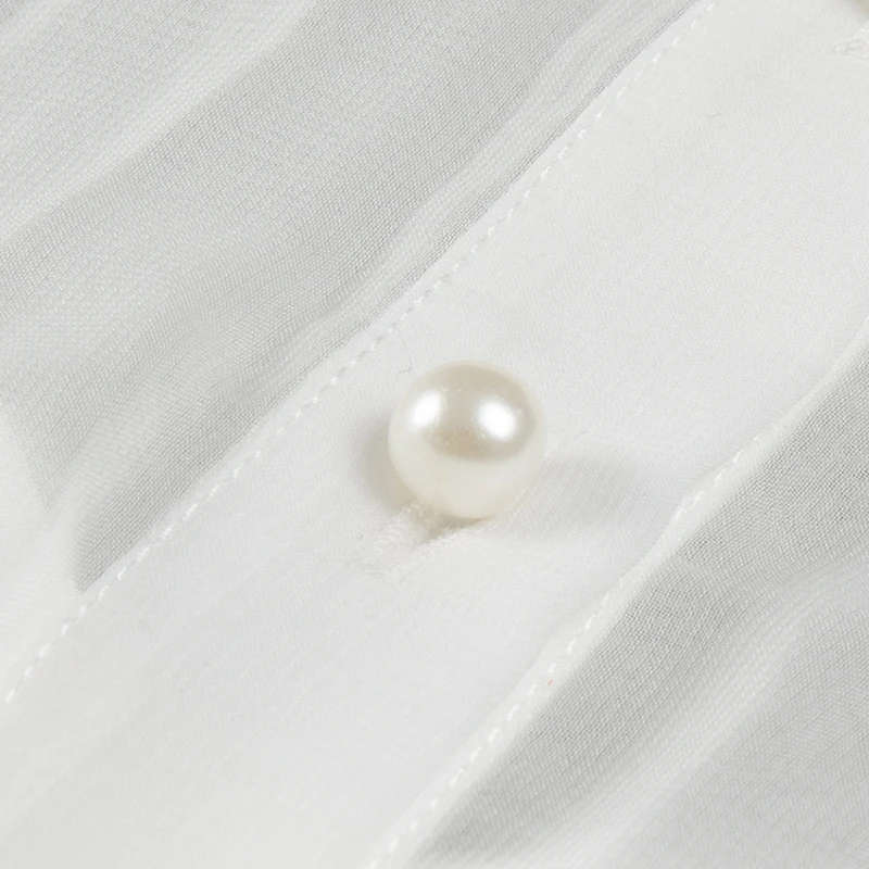 Бренд YIGELILA 62448 новейшее милое белое платье для женщин рубашка с воротником и