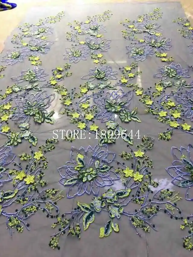 Новый дизайн кружева высокое качество нигерийский французский чистая гипюр 3D flowe