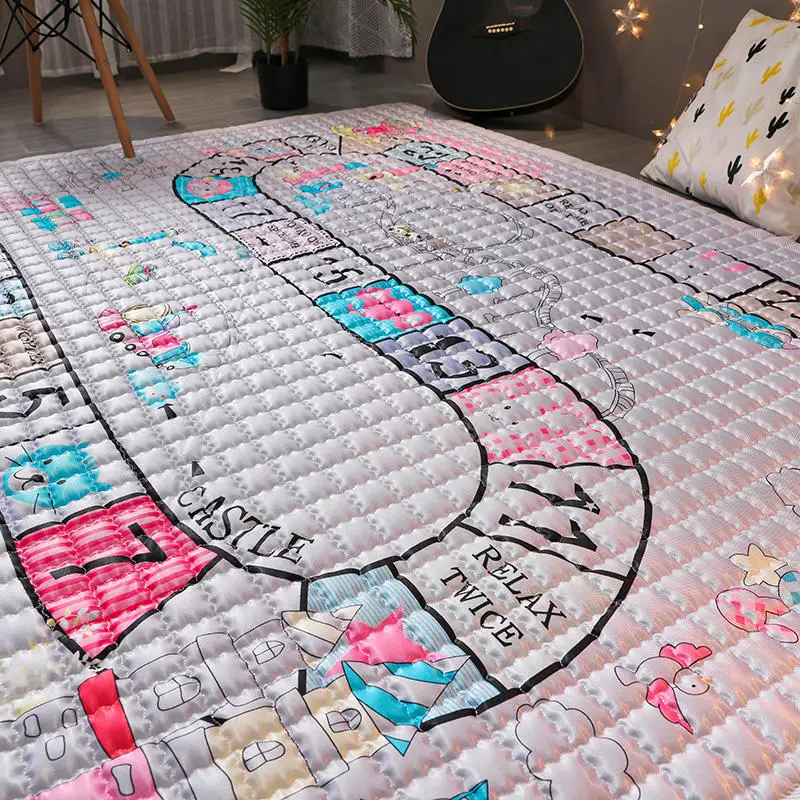 Детский хлопковый игровой коврик TREENDPOOL 150x200 см Ludo машинные моющиеся коврики для