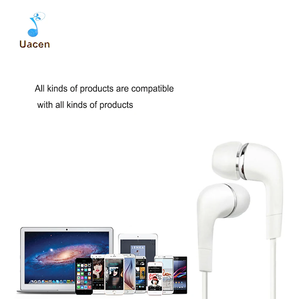 Универсальный проводной 3.5 мм стерео наушники с Mi C для IPhone IPod Samsung Сяо MP3 |