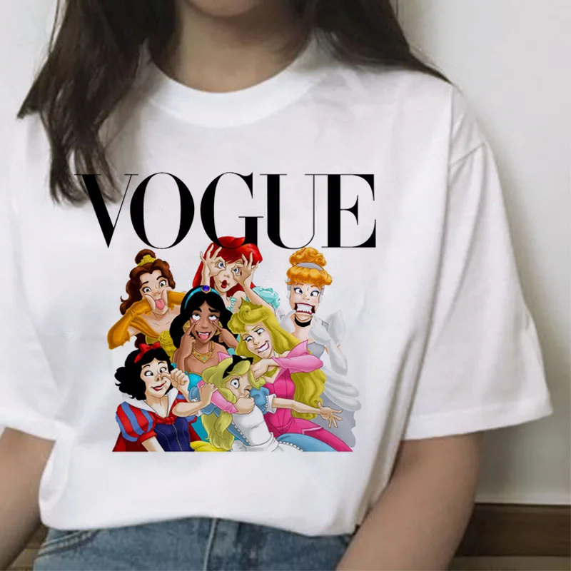 Модная женская Футболка harajuku Princess kawaii 90 s, повседневная женская футболка с принтом, топ, футболка в Корейском стиле, хип-хоп, смешная, винтажная