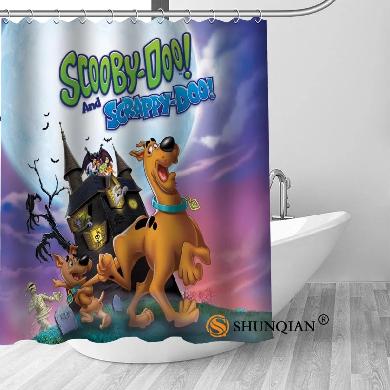 Shower Curtain Пользовательские занавески для душа Scooby Doo, занавески для ванной комнаты, высокое качество, полиэстер, занавески для ванной, для дома, отеля, украшения для ванной комнаты - Цвет: Shower Curtain