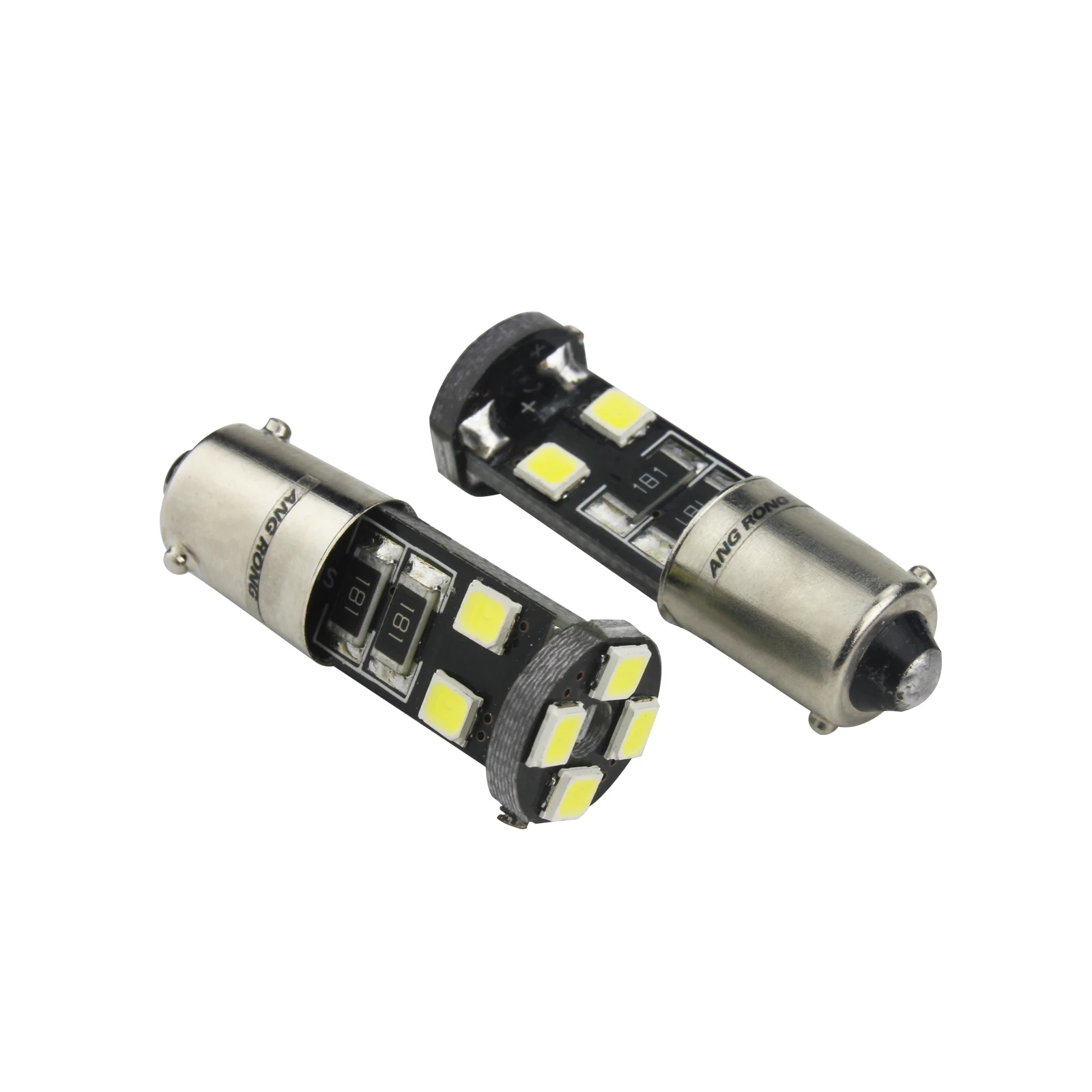 ANGRONG 2X BAX9s H6W лампа 8 SMD LED SideLight стояночный задний фонарь белый Canbus для