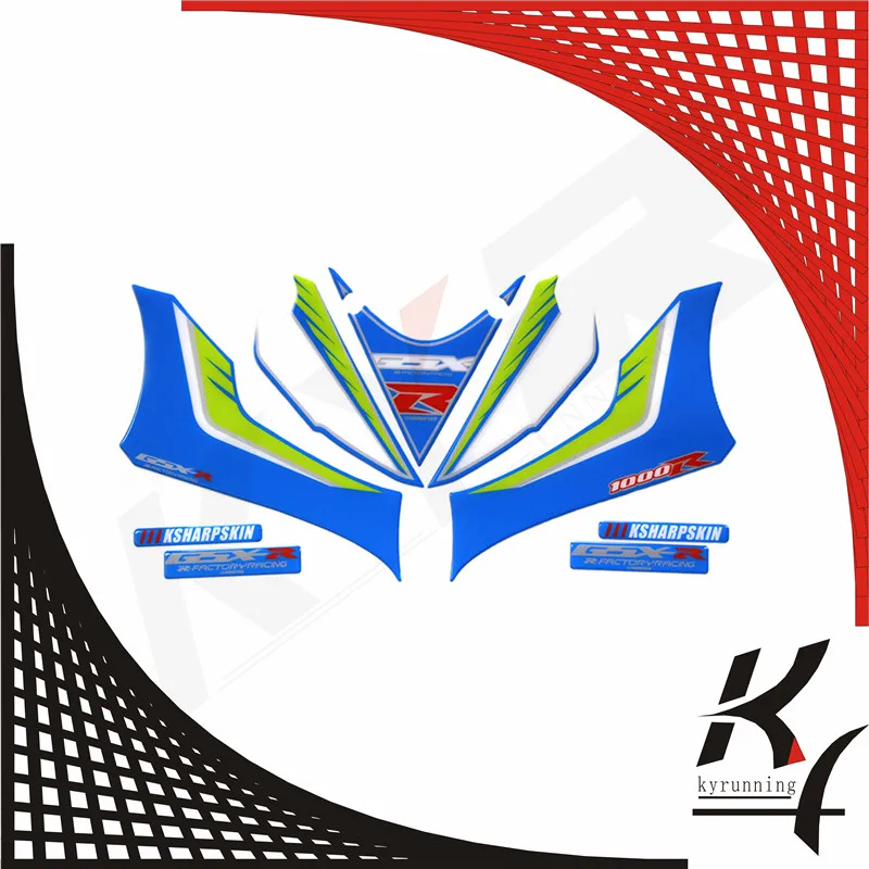 Передний обтекатель Номер двигателя доска 3D гель протектор для SUZUKI GSXR1000R GSXR 1000R GSX