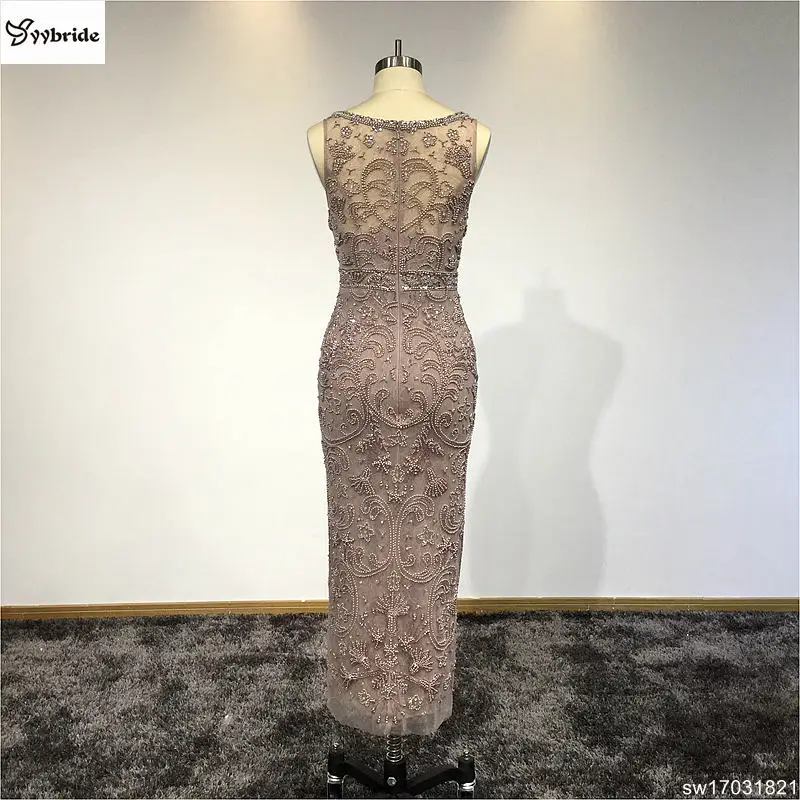 Женское винтажное платье-Русалка Surmount вечернее платье без рукавов с жемчужинами