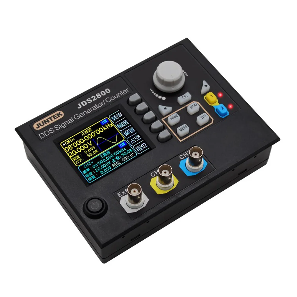 

JUNTEK JDS2800 60MHZ Digital Dual-channel DDS Digital Synthesis Function Arbitrary Waveform Generator