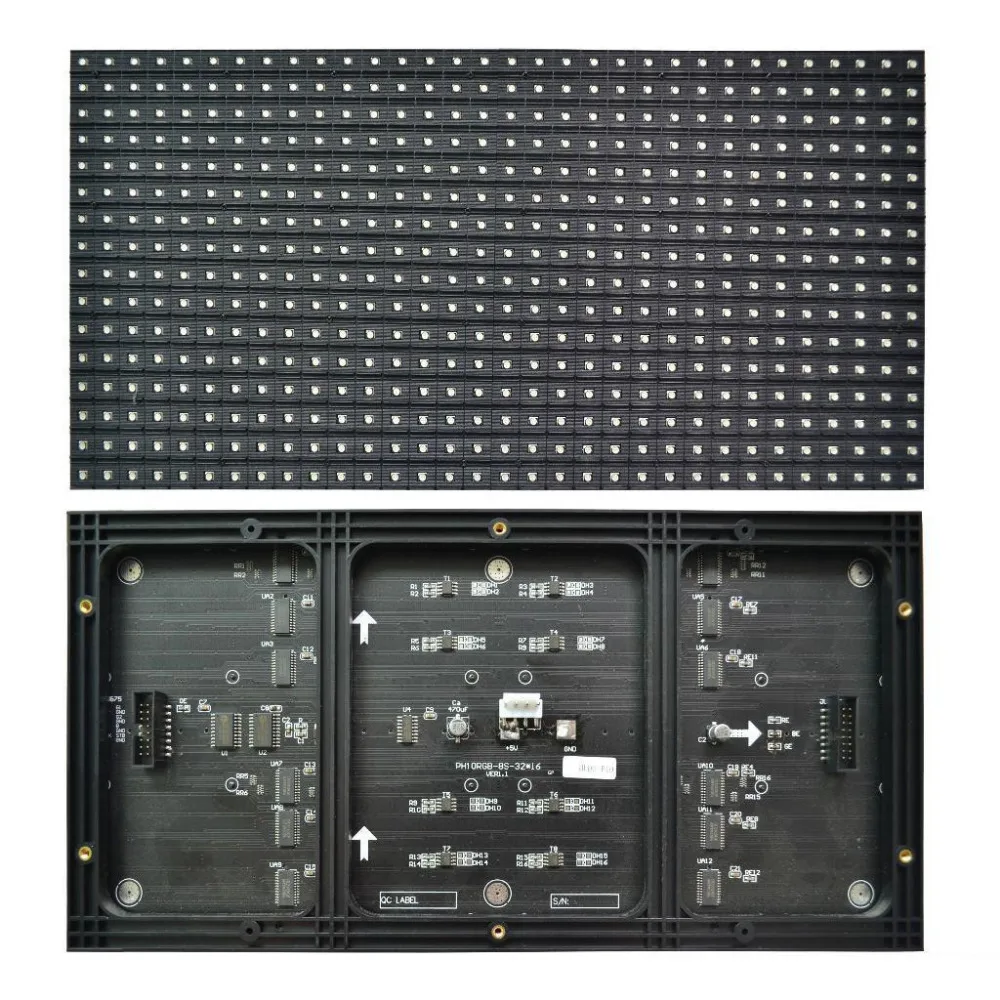 Крытый p10 Светодиодный модуль полноцветный rgb 1/8 сканирования 320*160 мм smd 3 в 1 p10mm