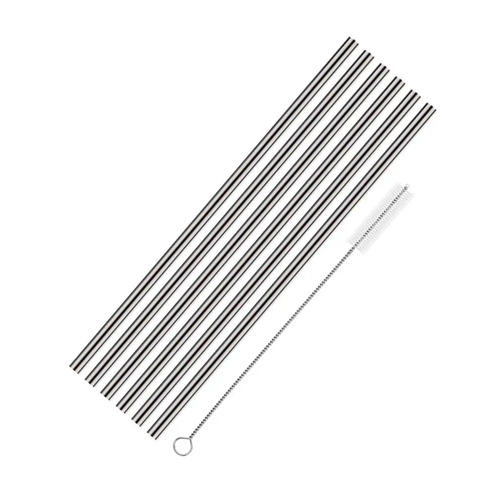 AIHOME изогнутые/прямые трубы 6 шт из нержавеющей стали металлические питьевые