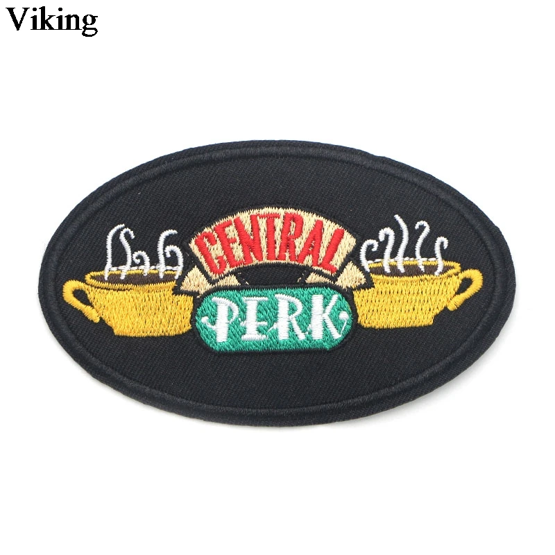 

Friends TV Show Cool Embroidered Patch Iron On Sewing Fabric Patches Central Park Stickers Diy Clothing Accessories G0078