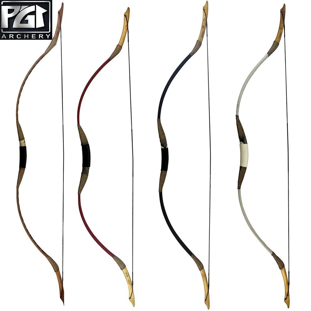 PG1ARCHERY 25lb/35lb/45lb ручной работы длинный лук для стрельбы Рекурсивный традиционный