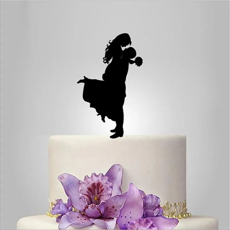 2017 Real Rushed Acrylic Happy Day Wedding Cake Topper/Wedding Stand/Wedding Decoration Accessories | Дом и сад