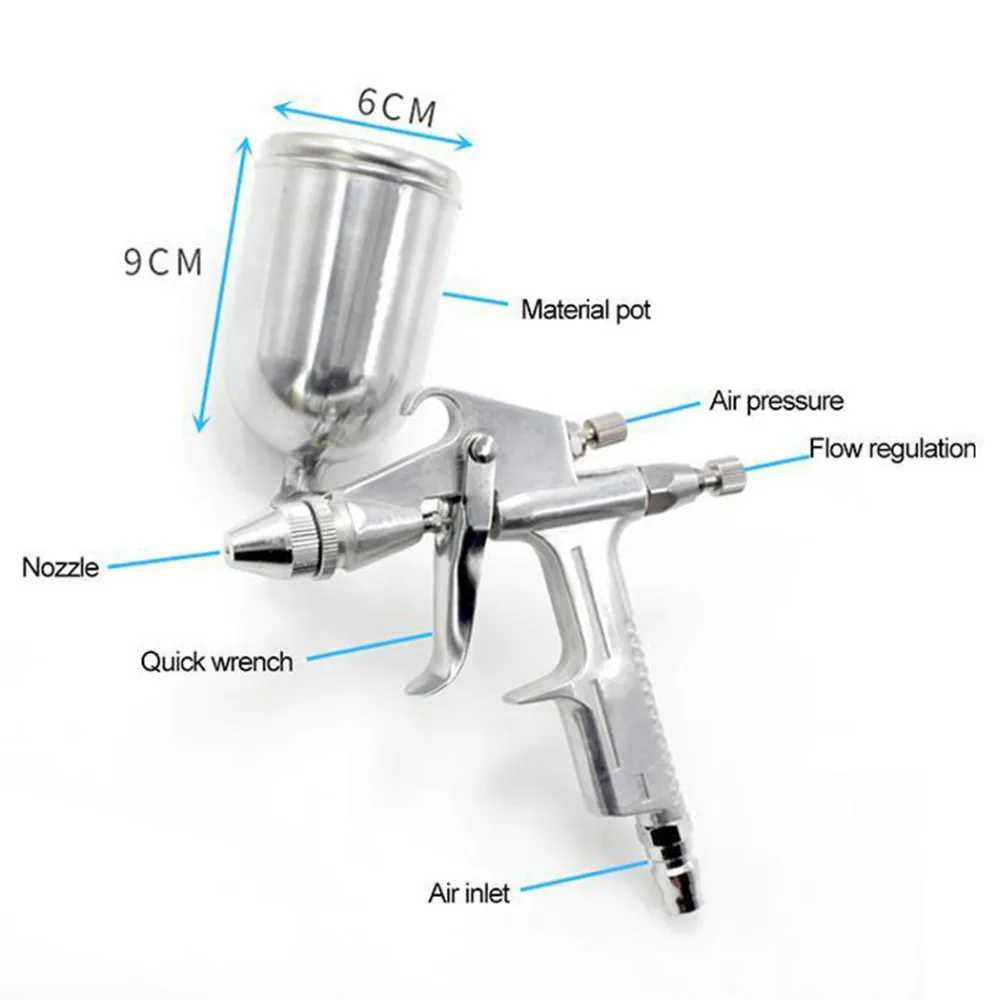 Светильник пистолет-распылитель 120 мл регулируемая краска Высококачественная