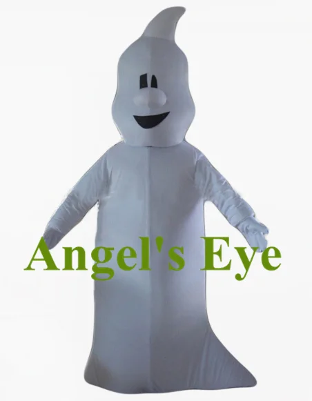 Новый костюм-талисман в виде белого призрака на Хэллоуин дешевый костюм с