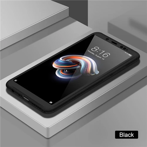 Black Роскошный 360 градусов полный чехол для телефона s для Xiaomi 9 SE 8 Lite 8 Pro 8 SE противоударный чехол для Redmi Note 7 6 5 Pro Чехол - Цвет: Black