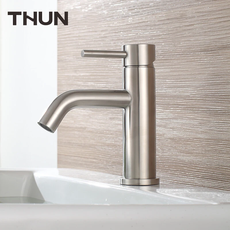 THUN высокое качество 304 нержавеющая сталь классический кран для раковины