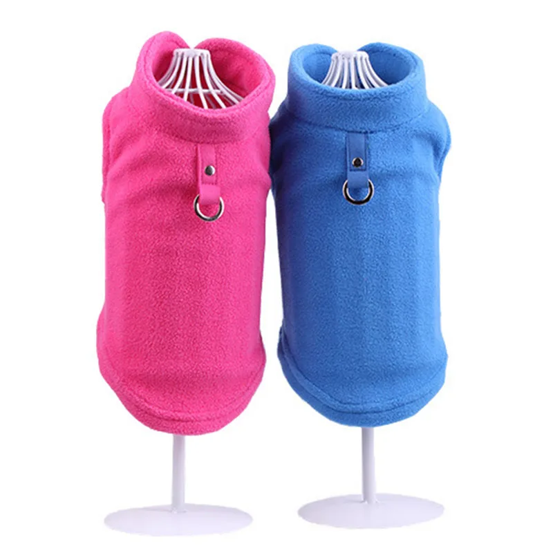 Одежда для домашних животных зимняя флисовая жилетка маленьких собак