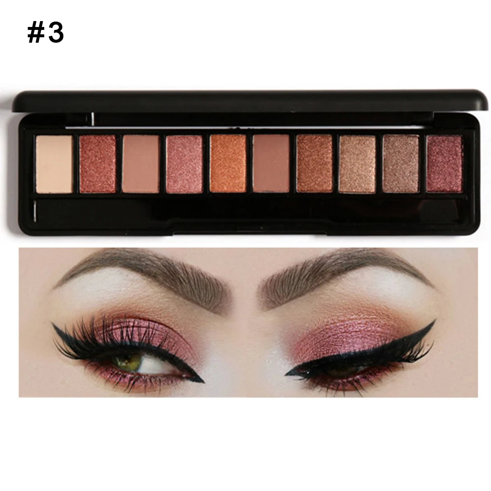 10 Цвета палитра теней Eye Shadow затенение пудра инструмент Косметическая|eyeshadow