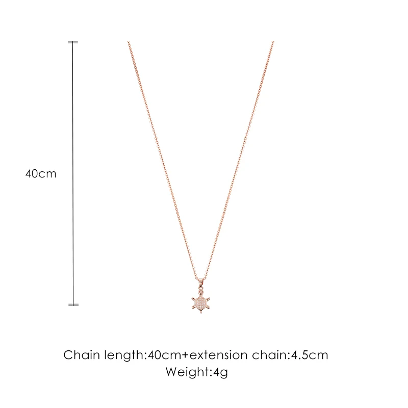 Ожерелье в виде черепахи Женская нишевая подвеска модная простая цепочка до