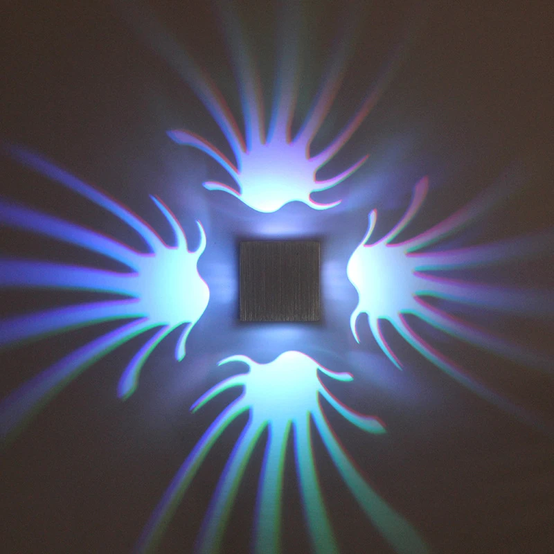 Светодиодный настенный светильник в стиле ладони лампа быстрой установки