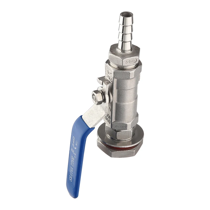 Бесшовный компактный шаровой клапан из нержавеющей стали с 1/2 дюймовым шлангом