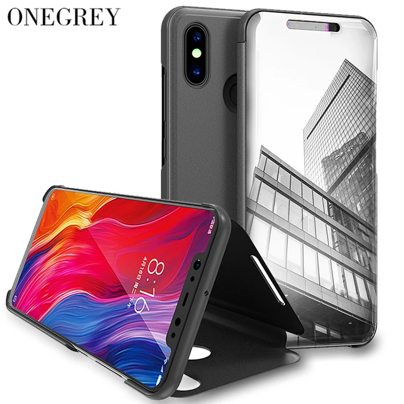 Чехол с откидной подставкой для xiaomi Mi 8 Se 6 6x 5x A1 A2 5c Mix 2 роскошный зеркальный чехол