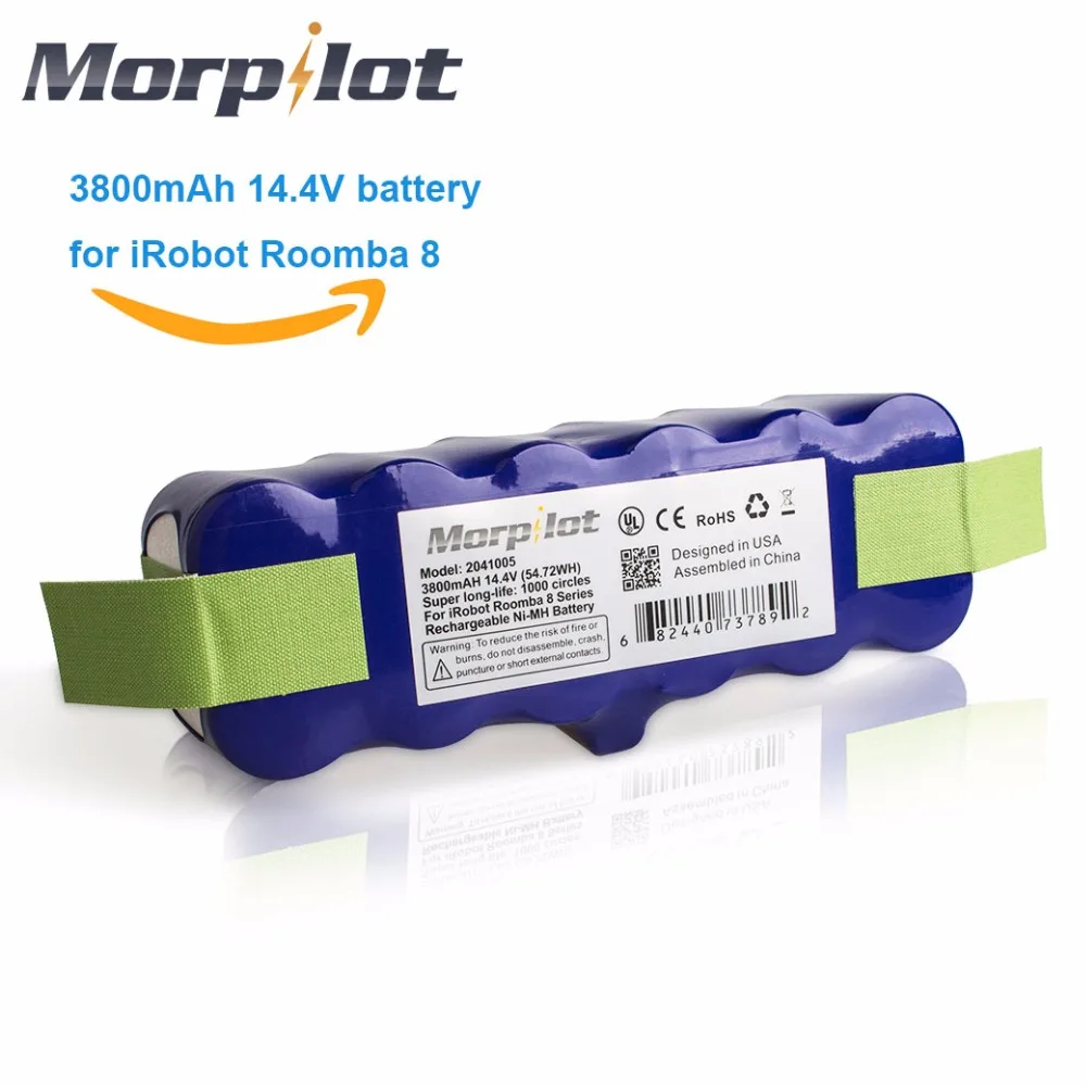 Irobot Roomba аккумулятор Morpilot 3800 мАч 14.4 В xlife продлен 1000 круги Ni MH для IROBOT 500 600 700 800 510 530