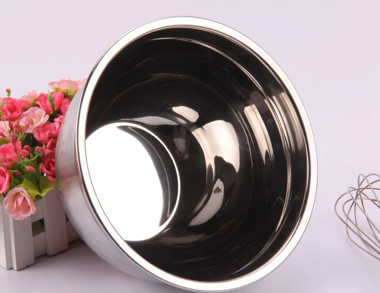 1 шт. миски для глубокого смешивания торта 20 см|mixing bowl|steel mixing bowlstainless steel bowl |