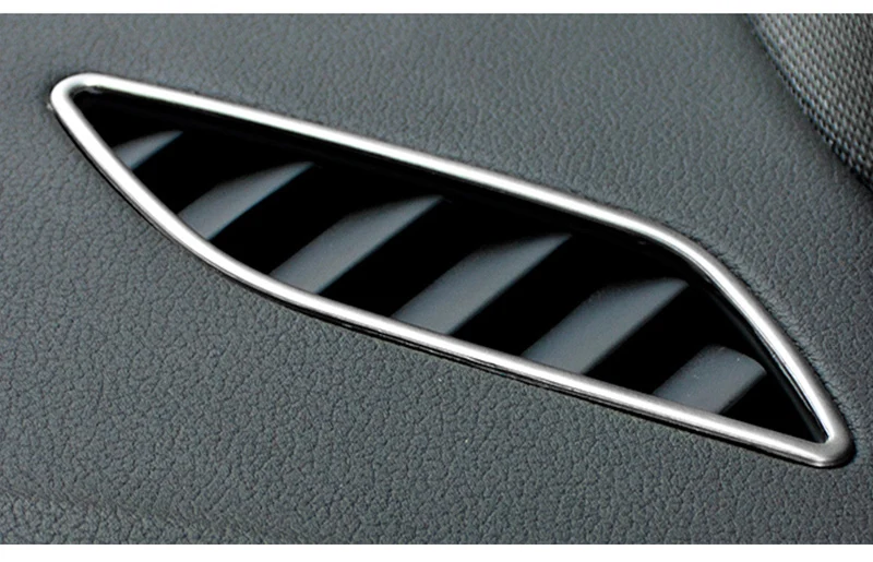 Автомобильный Стайлинг AC Розетка отделка ремонт воздуха на выходе рамка приборной панели наклейки Чехлы для Audi A4 B8 A5 RHD LHD интерьер авто аксессуары