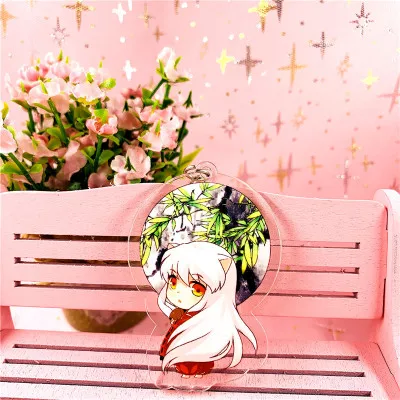 1 1 шт. аниме Inuyasha Sesshoumaru kiyo Kagome Doubleside Portachiavi кулон брелок для ключей - Цвет: 1