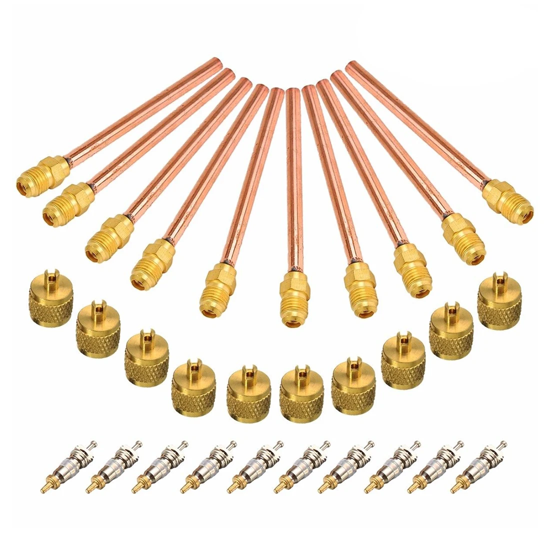 10 клапанов 1/4 &quotSAE x 1/4&quot OD 4 &quotстержневой сердечник переменного тока для