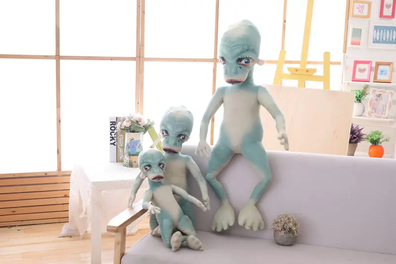 Новая креативная мультяшная имитация 3D ET Alien игрушка подушка Забавные куклы