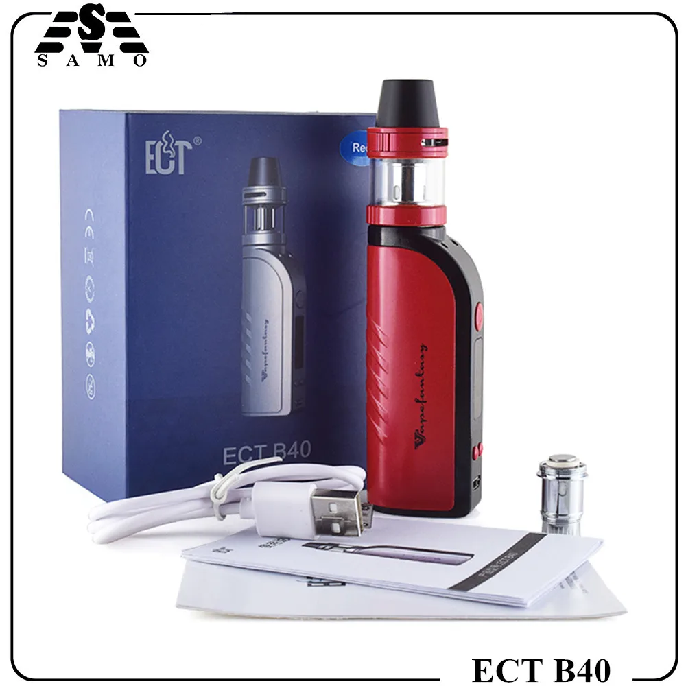 100% оригинальный комплект электронных сигарет ECT B40 2200 мАч электронная сигарета