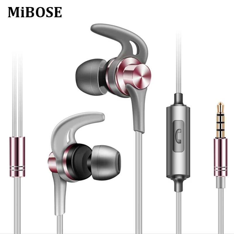 MiBOSE в наушники-вкладыши с шумоподавлением HiFi уха телефон металлические наушники