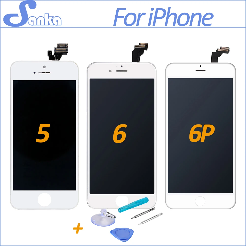 SANKA AAA для Apple iPhone 5S 5 6 Plus ЖК дисплей сенсорный экран полный набор дигитайзер замена