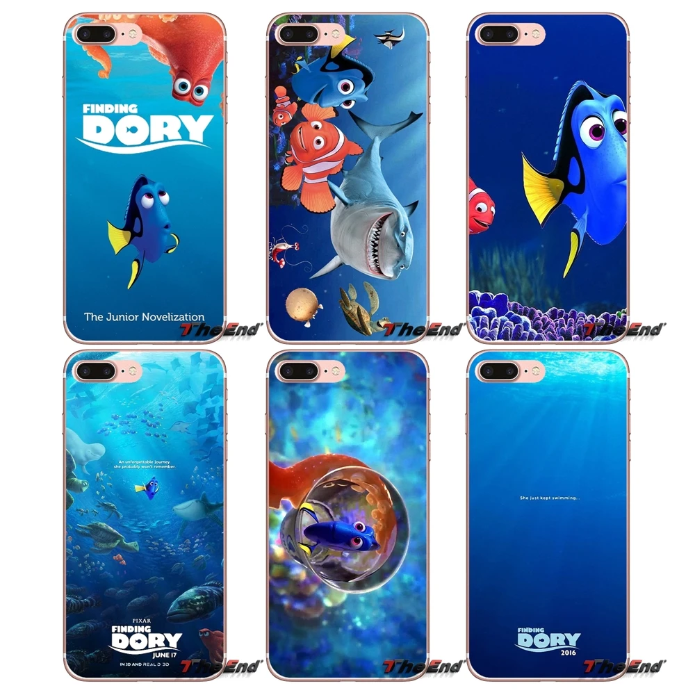 Чехол для мобильного телефона Finding Dory 2016 iPhone X 4 4S 5 5S 5C SE 6 6S 7 8 Plus Samsung Galaxy J1 J3 J5 J7 A3 A5