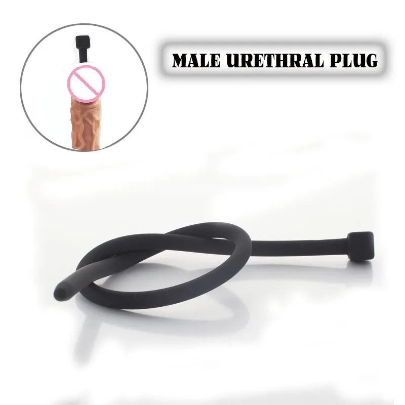 Фаллоимитатор Мужской уретры Мягкая Силиконовая пробка длина 35 см фаллоимитатор