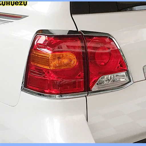 Luhuezu 4 шт. хромированные задние фары для Toyota Land Crusier 200 LC200 аксессуары 2012