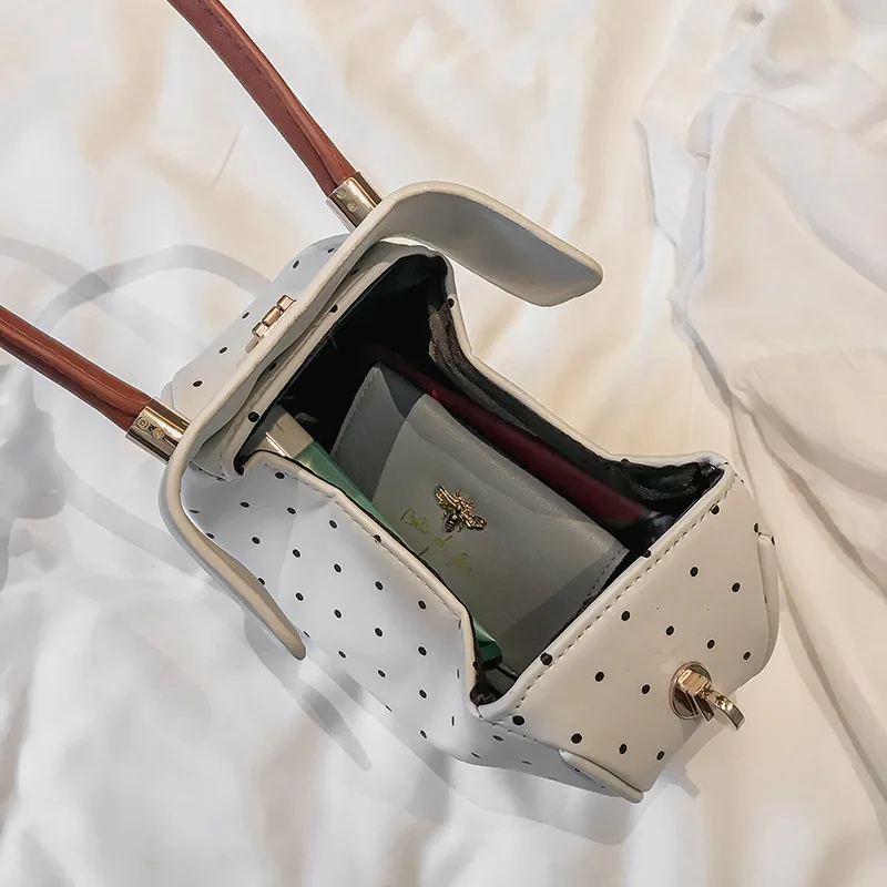 INS 2018 Новое поступление Модная богемная мини сумка в горошек из искусственной