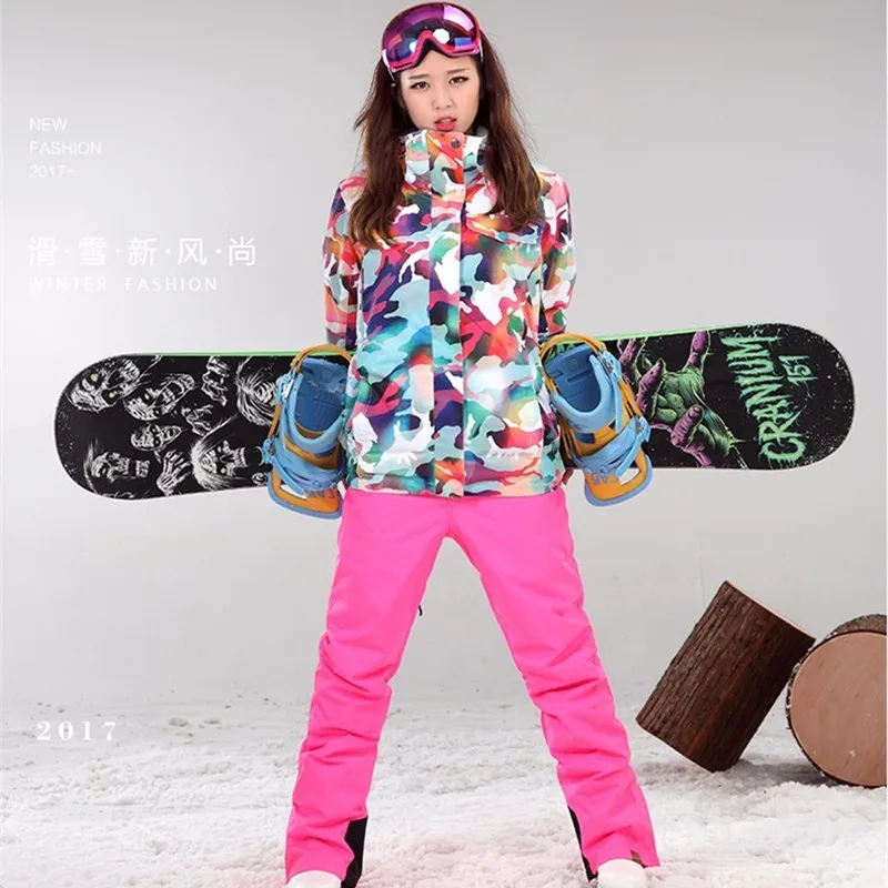Gsou Snow Brand лыжные брюки женские непромокаемые сноубордические дышащие уличные