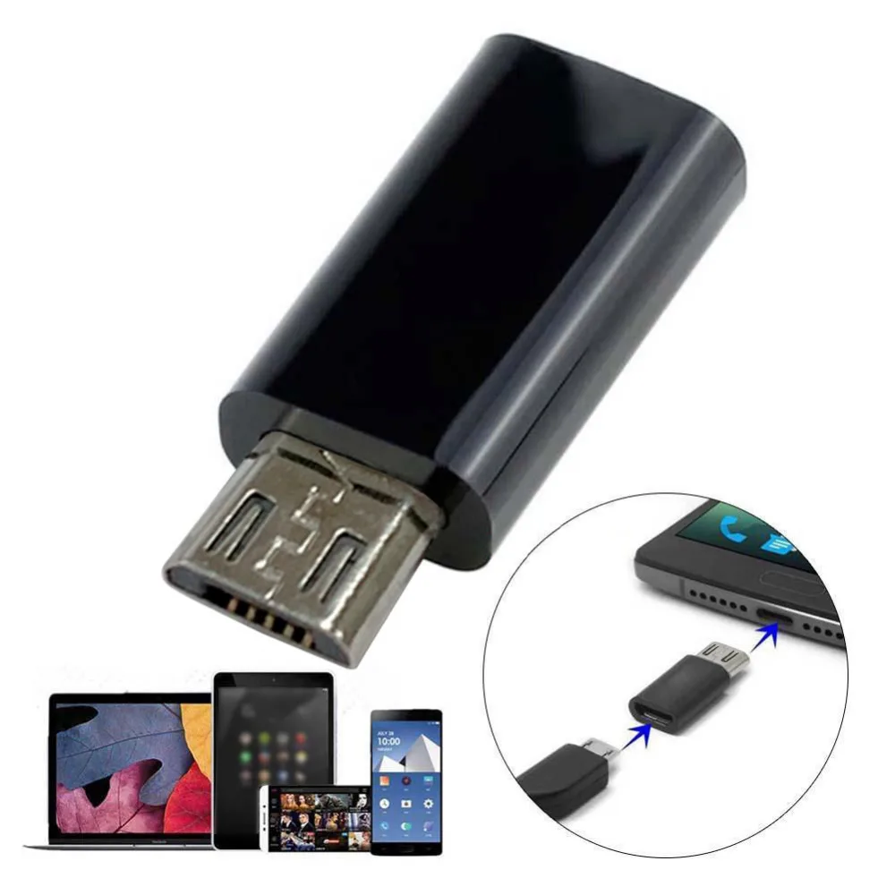Мини адаптер быстрой зарядки USB 3 1 Тип C мужчина к Micro Женские аксессуары