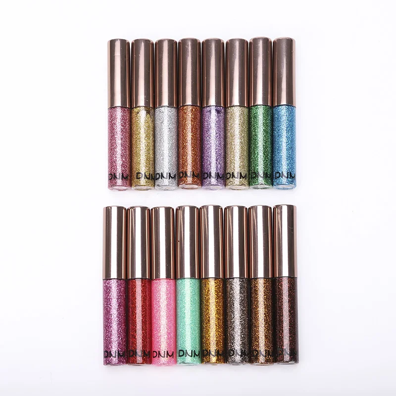 Цветная блестящая перламутровая подводка для глаз с блестками