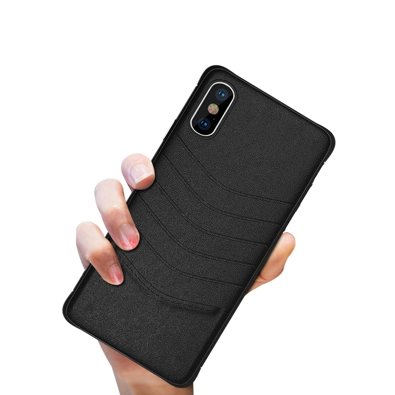Toraise For iPhone XS Max Case PU Leather Silicone Edge Back XR X Phone Cover for 7 8 Plus 6s 6 7Plus |
