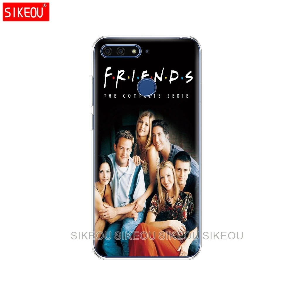 Силиконовый чехол для телефона Huawei Honor 7A PRO 7C Y5 Y6 Y7 Y9 2017 2018 Prime friends tv smelly cat|Бамперы| |