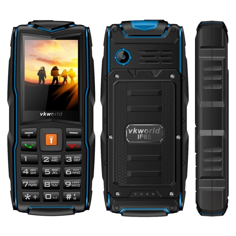 Оригинальный VKworld New Stone V3 3 SIM карта IP68 Водонепроницаемая Русская клавиатура 2 4