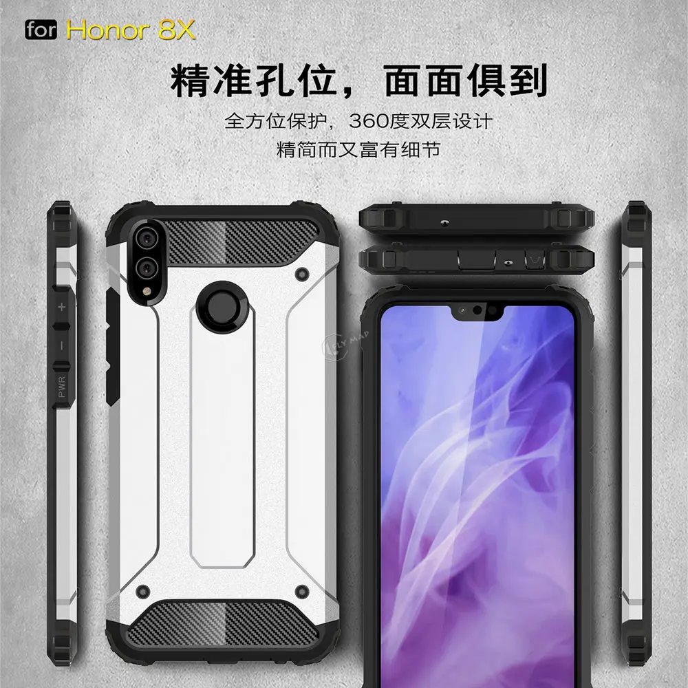 Защитный чехол для Huawei Honor 8X JSN L21 L22 LX1 Honor8X PC силиконовый телефона X8 JSN-L21 JSN-L22 JSN-L23 |
