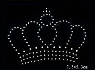 Стразы горячей фиксации в виде короны для футболки 20 шт./лот термотрансферный